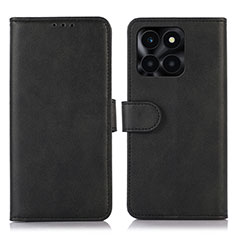 Coque Portefeuille Livre Cuir Etui Clapet N08P pour Huawei Honor X6a Noir