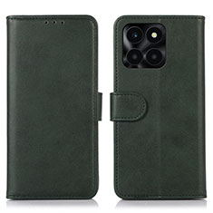 Coque Portefeuille Livre Cuir Etui Clapet N08P pour Huawei Honor X6a Vert