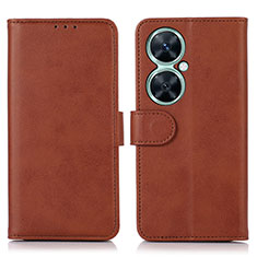 Coque Portefeuille Livre Cuir Etui Clapet N08P pour Huawei Nova 11i Marron