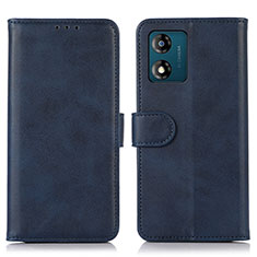 Coque Portefeuille Livre Cuir Etui Clapet N08P pour Motorola Moto E13 Bleu