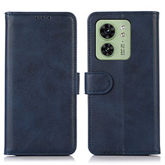 Coque Portefeuille Livre Cuir Etui Clapet N08P pour Motorola Moto Edge (2023) 5G Bleu