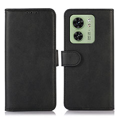 Coque Portefeuille Livre Cuir Etui Clapet N08P pour Motorola Moto Edge (2023) 5G Noir