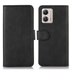 Coque Portefeuille Livre Cuir Etui Clapet N08P pour Motorola Moto G53 5G Noir