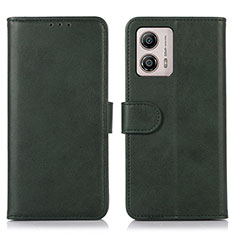 Coque Portefeuille Livre Cuir Etui Clapet N08P pour Motorola Moto G53j 5G Vert