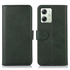 Coque Portefeuille Livre Cuir Etui Clapet N08P pour Motorola Moto G54 5G Vert