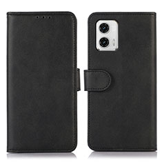 Coque Portefeuille Livre Cuir Etui Clapet N08P pour Motorola Moto G73 5G Noir