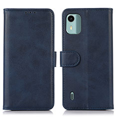 Coque Portefeuille Livre Cuir Etui Clapet N08P pour Nokia C12 Pro Bleu