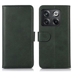 Coque Portefeuille Livre Cuir Etui Clapet N08P pour OnePlus 10T 5G Vert