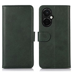 Coque Portefeuille Livre Cuir Etui Clapet N08P pour OnePlus Nord CE 3 5G Vert