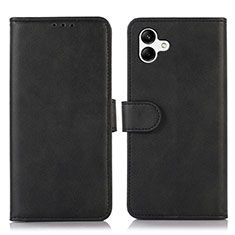 Coque Portefeuille Livre Cuir Etui Clapet N08P pour Samsung Galaxy A04E Noir