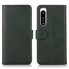 Coque Portefeuille Livre Cuir Etui Clapet N08P pour Sony Xperia 5 IV Vert