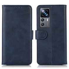 Coque Portefeuille Livre Cuir Etui Clapet N08P pour Xiaomi Mi 12T 5G Bleu