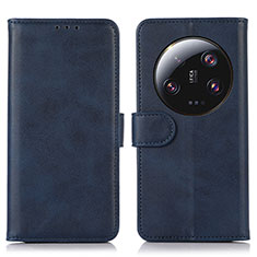 Coque Portefeuille Livre Cuir Etui Clapet N08P pour Xiaomi Mi 13 Ultra 5G Bleu