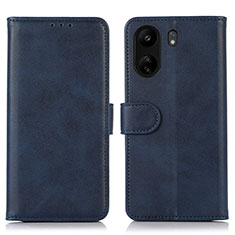 Coque Portefeuille Livre Cuir Etui Clapet N08P pour Xiaomi Poco C65 Bleu