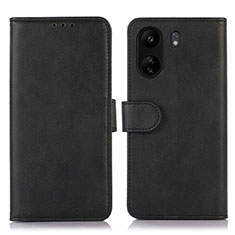 Coque Portefeuille Livre Cuir Etui Clapet N08P pour Xiaomi Poco C65 Noir