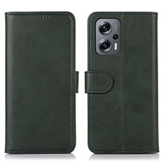 Coque Portefeuille Livre Cuir Etui Clapet N08P pour Xiaomi Poco F5 5G Vert