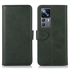 Coque Portefeuille Livre Cuir Etui Clapet N08P pour Xiaomi Redmi K50 Ultra 5G Vert