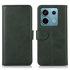 Coque Portefeuille Livre Cuir Etui Clapet N08P pour Xiaomi Redmi Note 13 Pro 5G Vert