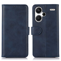 Coque Portefeuille Livre Cuir Etui Clapet N08P pour Xiaomi Redmi Note 13 Pro+ Plus 5G Bleu