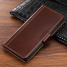 Coque Portefeuille Livre Cuir Etui Clapet P01 pour Samsung Galaxy Note 10 Marron