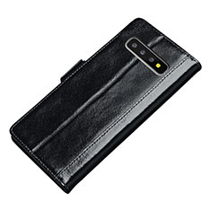Coque Portefeuille Livre Cuir Etui Clapet P01 pour Samsung Galaxy S10 5G Noir