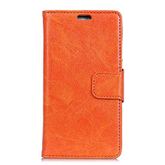 Coque Portefeuille Livre Cuir Etui Clapet pour Alcatel 1 Orange