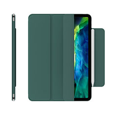 Coque Portefeuille Livre Cuir Etui Clapet pour Apple iPad Pro 11 (2021) Vert