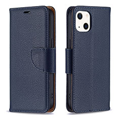 Coque Portefeuille Livre Cuir Etui Clapet pour Apple iPhone 15 Bleu