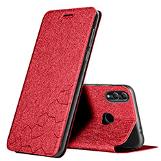 Coque Portefeuille Livre Cuir Etui Clapet pour Huawei Honor 10 Lite Rouge