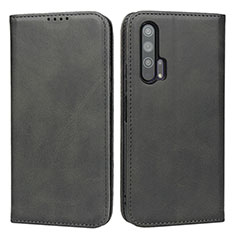 Coque Portefeuille Livre Cuir Etui Clapet pour Huawei Honor 20 Pro Noir