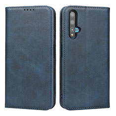 Coque Portefeuille Livre Cuir Etui Clapet pour Huawei Honor 20S Bleu