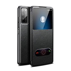 Coque Portefeuille Livre Cuir Etui Clapet pour Huawei Honor 30 Lite 5G Noir