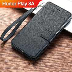 Coque Portefeuille Livre Cuir Etui Clapet pour Huawei Honor Play 8A Noir