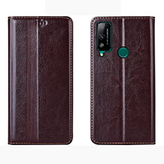 Coque Portefeuille Livre Cuir Etui Clapet pour Huawei Honor Play4T Marron