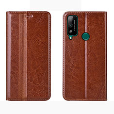 Coque Portefeuille Livre Cuir Etui Clapet pour Huawei Honor Play4T Orange