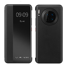 Coque Portefeuille Livre Cuir Etui Clapet pour Huawei Mate 30 5G Noir