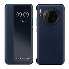 Coque Portefeuille Livre Cuir Etui Clapet pour Huawei Mate 30 Pro Bleu