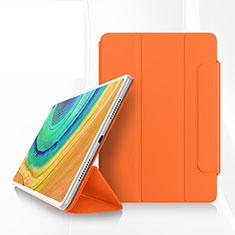 Coque Portefeuille Livre Cuir Etui Clapet pour Huawei MatePad Pro Orange