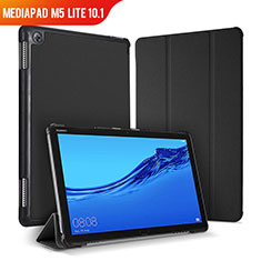 Coque Portefeuille Livre Cuir Etui Clapet pour Huawei MediaPad M5 Lite 10.1 Noir