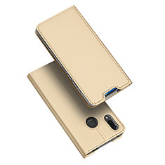 Coque Portefeuille Livre Cuir Etui Clapet pour Huawei P Smart Z Or