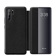 Coque Portefeuille Livre Cuir Etui Clapet pour Huawei P30 Pro New Edition Noir