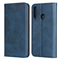 Coque Portefeuille Livre Cuir Etui Clapet pour Huawei P40 Lite E Bleu