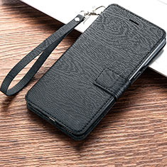 Coque Portefeuille Livre Cuir Etui Clapet pour Huawei Y6s Noir