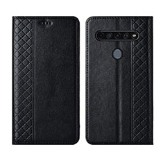 Coque Portefeuille Livre Cuir Etui Clapet pour LG K41S Noir