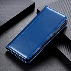 Coque Portefeuille Livre Cuir Etui Clapet pour LG Velvet 4G Bleu