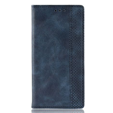 Coque Portefeuille Livre Cuir Etui Clapet pour Motorola Moto E6s (2020) Bleu