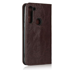 Coque Portefeuille Livre Cuir Etui Clapet pour Motorola Moto G8 Power Marron