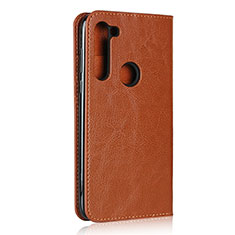 Coque Portefeuille Livre Cuir Etui Clapet pour Motorola Moto G8 Power Orange