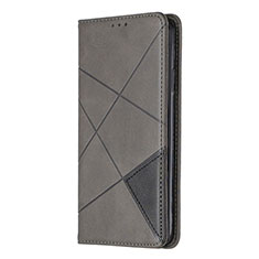 Coque Portefeuille Livre Cuir Etui Clapet pour Nokia 5.3 Gris