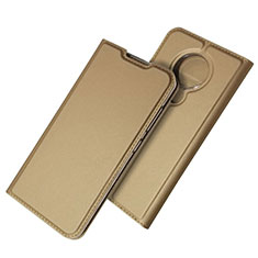 Coque Portefeuille Livre Cuir Etui Clapet pour Nokia 6.2 Or